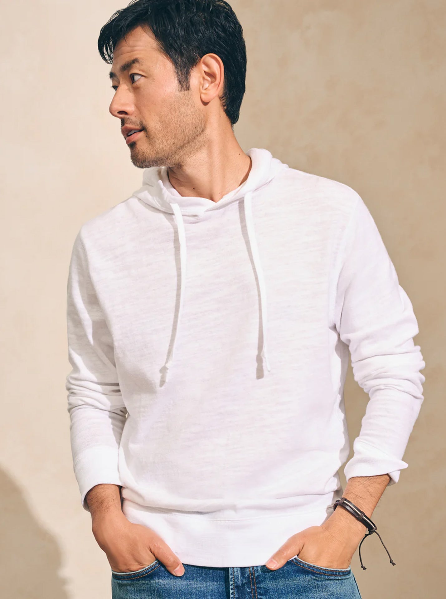 Slub cotton hoodie new arrivals