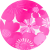 Retro Floral Paradise Pink