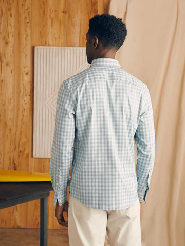 The Movement Shirt in Teal Coast Gingham