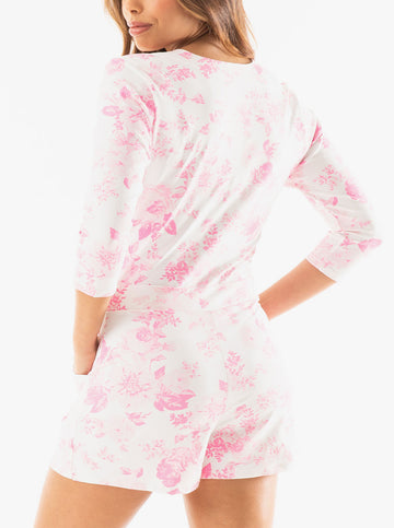 Riptide Romper - Flowers For Evelyn in Blossom