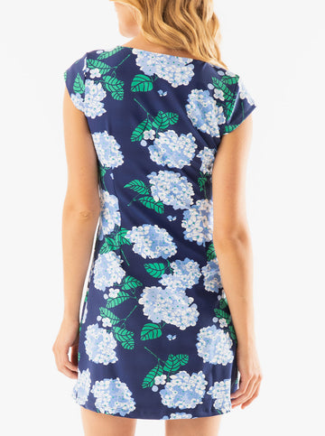 Annie Dress in Hydrangea Walk in Regatta