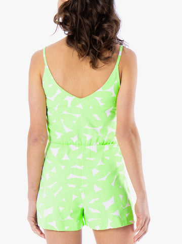 Rose Romper - Flower Burst in Citron