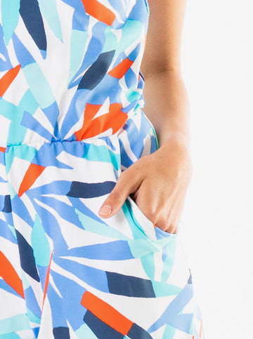 Hillary Jumpsuit - Island Time in Poppy
