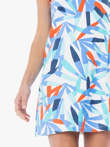 Charlotte Dress - Island Time in Poppy